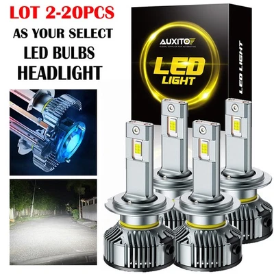 2-20X AUXITO H7 LED Headlight Bulbs High Low 6500K Bright White Light Lamp Y19 D - Image 1 of 4