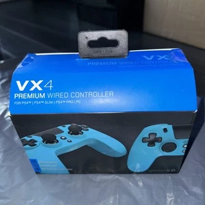 Gioteck VX4 PS4 Wired Controller - Blue (New) - Picture 1 of 4