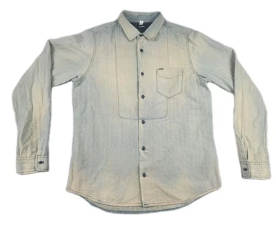 Camisa Diesel Denim Abotonada Para Hombre Talla XL Azul Envejecido  Foto 1 de 4
