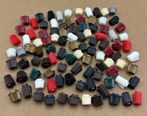 Vintage Lot (100) Clock Radio Style Knobs Nice Assortment of Sizes/Colors/Styles - Picture 1 of 4