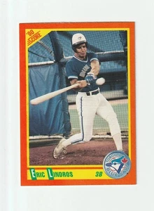 1990 Score Rookie and Traded #100T Eric Lindros Toronto Blue Jays Baseball Card - Picture 1 of 2