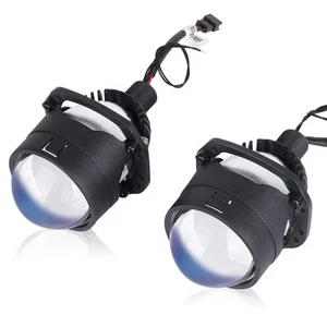 2.5" Bi LED Projector Lens H4 H7 9005 9006 LED Headlight Retrofit Tuning Kits - Picture 1 of 12