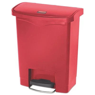 Rubbermaid Commercial 1883564 8 gal. Contenedor frontal de resina - rojo nuevo Foto 1 de 4
