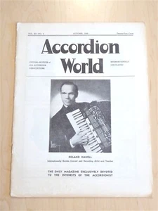 Accordion World October 1946 - Roland Hanell - Picture 1 of 1