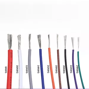UL1015 8/10/12/14/16/18 - 24AWG Stranded Wire Hook-Up Electronic Cable RoHS 600V - Picture 1 of 6