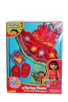 NUEVO DORA LA EXPLORADORA FISHER PRICE DRESS UP AVENTURA PRIMAVERA PICNIC COLECCIÓN  Foto 1 de 2