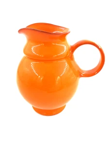 Brocca caraffa vintage anni 70 arancione pezzo di design decorazione tovaglia cult - Foto 1 di 7