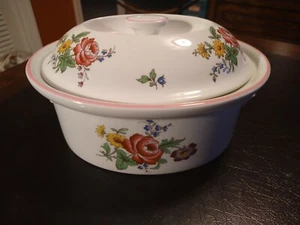 RARO Spode Marlborough Sprays Ovalado 2.5 Cuartos Cazuela Ovalada Hecho en Inglaterra - Imagen 1 de 4