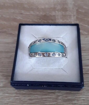 Damen Ring mit Perlmutt RG 20 - Bild 1 von 3
