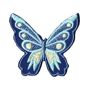 Parche para planchar bordado mariposa azul - Elegante diseño inspirado en la naturaleza - Imagen 1 de 2