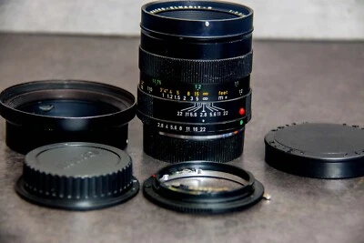 Leica MACRO-Elmarit_R 60mm f2.8 Lens + Canon EF Lens Adapters - Image 1 of 4