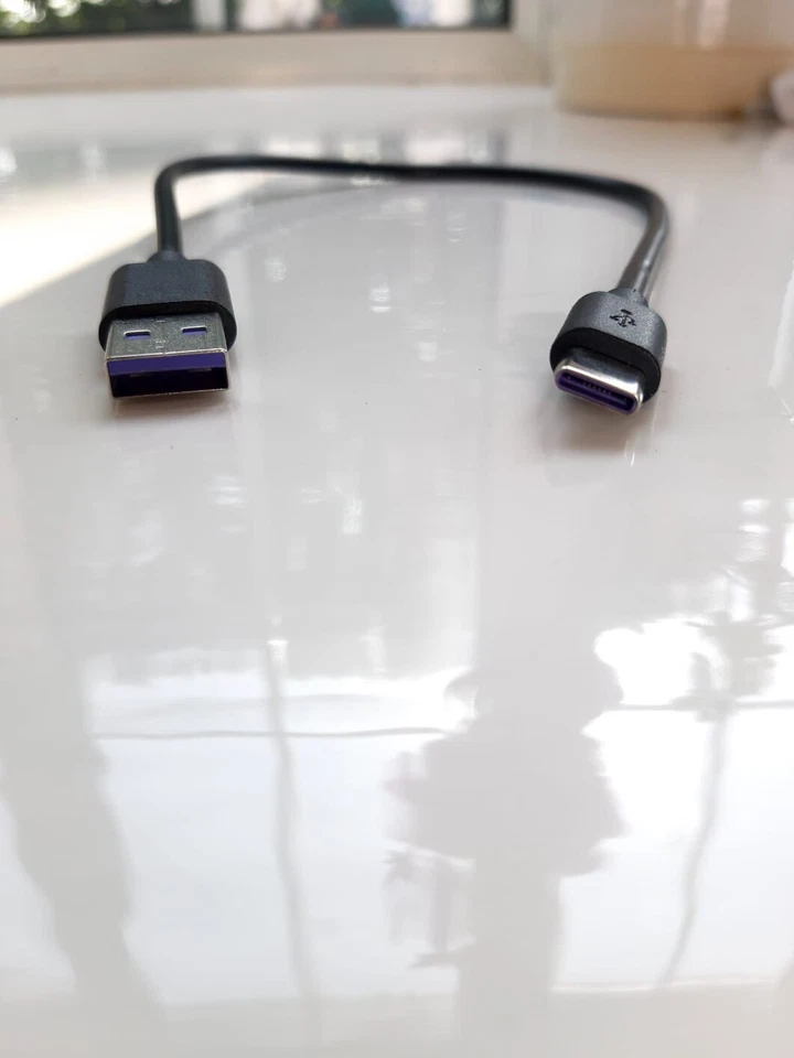 Short Fast Charging Cable – Purple Inside, Quick Data Transfer - Image 1 of 3