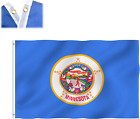 State Of Minnesota Flag 100D 3X5ft Mn Midwest Dorm Gift Man Cave St Paul