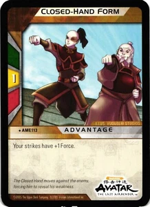 Quick Strike Avatar the Last Airbender Closed-Hand Form Regular Single Card - Picture 1 of 2