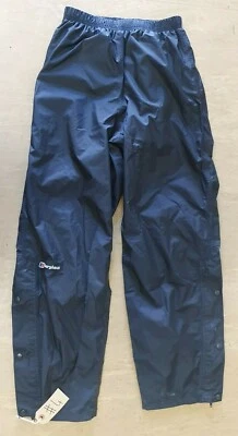 Pantalones negros genuinos Berghaus mal tiempo talla pequeña Reino Unido #4 Foto 1 de 4