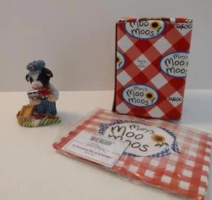 Vintage Mary's Moo Moos Treasure for a Lifetime Cow w Lionel Train Enesco - Picture 1 of 6