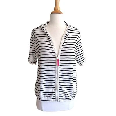 SONIA RYKIEL Vintage Y2K Striped Cotton Knit Top Made in Japan Parisian Chic M - Image 1 of 4