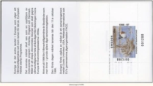 HALFPRICEINTERNAT Sweden Duck Stamp 1996 50 kr Bklt/1 w/cover - Picture 1 of 1