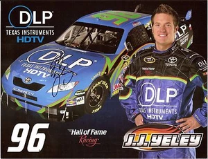 2008 J.J. YELEY signed NASCAR PHOTO CARD POSTCARD DLP TOYOTA CAMRY vanity hero - Picture 1 of 1