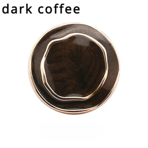 6pc Round Buttons Floral Shank Material for Overcoat Jacket Decoration DIY Craft - Picture 1 of 26
