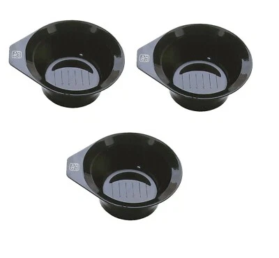 Paquete de 3 cuencos de tinte negro Pro Tip Foto 1 de 2
