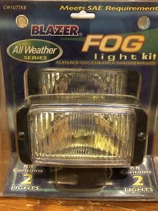 Blazer All Weather Fog Halogen Light KIT 3.5" X 5.5" (12V, 55W) H3 Bulbs - Picture 1 of 2