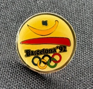 Barcelona 1992 Summer Games Olympic Pin ~ Games Logo ~ 1988 - Picture 1 of 3