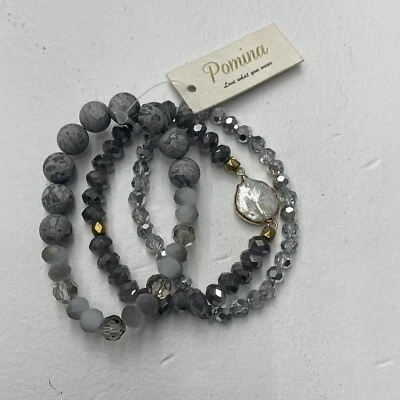 Pomina 灰色可堆叠串珠支架套装 全新 — 第 1/4 张图片