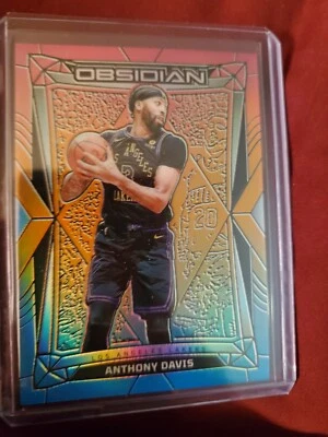 2023 - 24 黑曜石 Anthony Davis 电动蚀刻霓虹洪水 SSP — 第 1/2 张图片