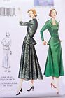 Vogue Vintage Retro 1950's Misses Fitted Peplum Back Dress Sewing Pattern V8768