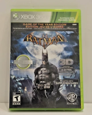 Batman Arkham Asylum Game Of The Year Edition | XBOX 360 | COMPLETE with Manual - Image 1 of 3