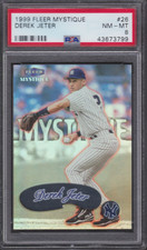 1999 Fleer Mystique #26 Derek Jeter New York Yankees PSA 8 NM-MT