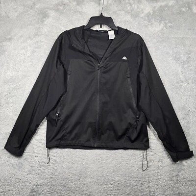 SNOZU Jacket Womens XL Black Full Zip Soft Shell Hooded Pockets - Image 1 of 4