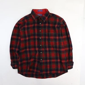 Camicia vintage Pendleton lana loggia con bottoni taglia XL a quadri - Foto 1 di 4