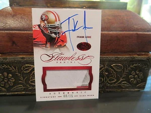 Panini Flawless Ruby On Card Autograph Jersey 49er's Frank Gore  08/15  2014 - Picture 1 of 4