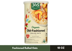 365 by Whole Foods Market, Organic Old Fashioned Rolled Oats, 18 Ounce - Picture 1 of 4