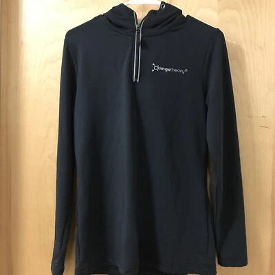 Sudadera con Capucha Orange Theory Mujer Negra Pullover Sudadera Atlética Ligera Talla S Foto 1 de 4