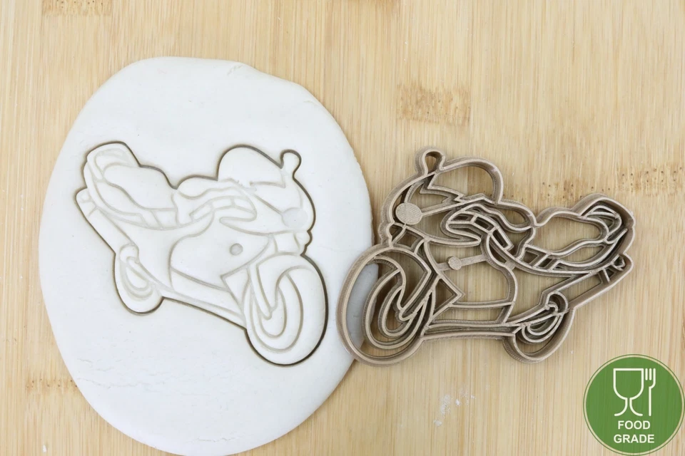 Motorrad Keksstempel/Ausstechform keksausstecher PLA ca.8cm - Bild 1 von 1