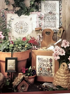 Shepherds Bush DOWN THE GARDEN PATH Cross Stitch Chart Bird House Hive Cottage - Image 1 of 4