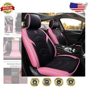 Durable Leather Universal Fit Car Seat Cover Set - 5 Seats, Easy Installation - Picture 1 of 10