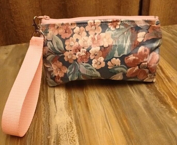 Nuevo Zippy Colgante Satén Muñequera Bolso sin asas Bolsas de maquillaje Estampado floral Abstracto Foto 1 de 1