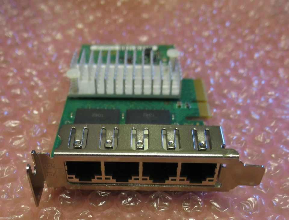 Fujitsu Quad Port Gigabit Ethernet Network LAN Card D2745 S26361-F3611-E501 LP - Image 1 of 1