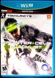 Tom Clancys Splinter Cell Lista Negra Gamestop Cubierta Nintendo Wii U LN Perfecto CIB - Imagen 1 de 3