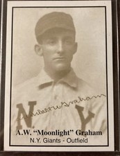 RARE 2010 A. W. "Doc" Moonlight Graham Card, New York Giants, Field Of Dreams!!
