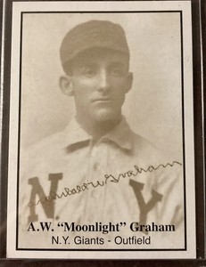 RARE 2010 A. W. "Doc" Moonlight Graham Card, New York Giants, Field Of Dreams!!