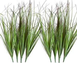 8pcs Artificial Plants Artificial Shrubs Wheat Grass Greenery Artificial Greener - Picture 1 of 6