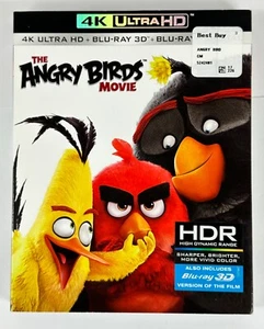 The Angry Birds Movie 4K Ultra HD 3D Blu-Ray + Blu-Ray With Slipcover  - Foto 1 di 5