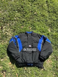 Starter St Louis Rams Coat Jacket Mens XL Pro Line Los Angeles Hooded Vintage - Picture 1 of 9