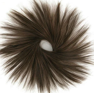 chouchou chignon cheveux chocolat méché cuivré ref: 21 en 6h30 - Picture 1 of 2