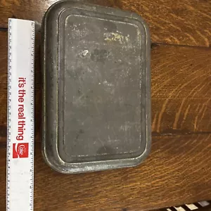 Caja de especias de hojalata con bisagras vintage con seis recipientes de especias - Imagen 1 de 6